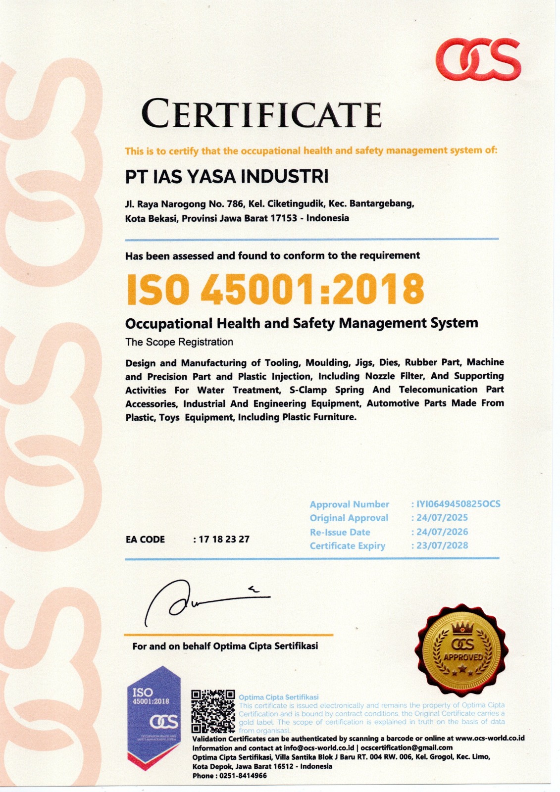 ISO Certificate Template 2
